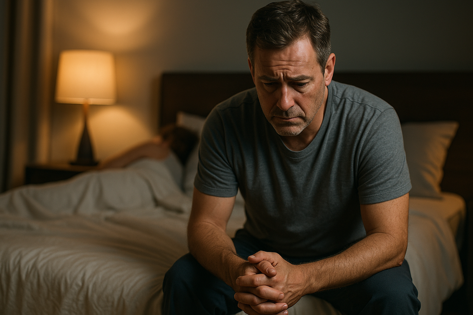 Man feeling disappointed in the moment